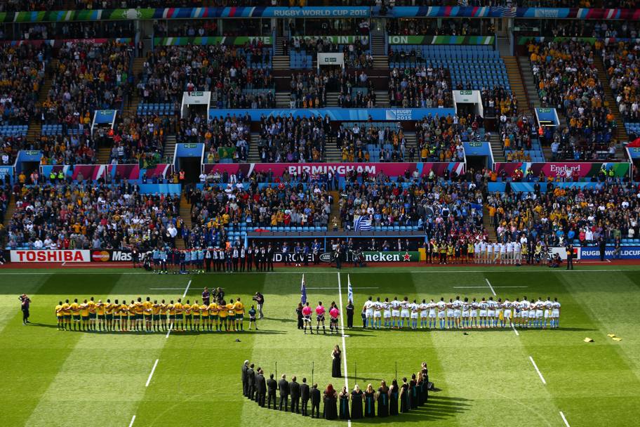 IRB Rugby World Cup 2015. Inni nazionali prima della partita tra Australia e Uruguay  (Action Images)
